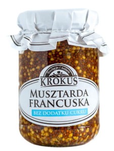 Musztarda francuska bez dodatku cukrów 185 g od KROKUS