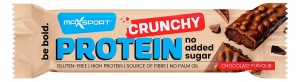 Baton proteinowy crunchy kakaowy w czekoladzie mlecznej bez dodatku cukrów bezglutenowy 40 g od MAXSPORT