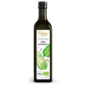 Olej sezamowy tłoczony na zimno BIO 500 ml od BATOM