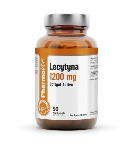 Lecytyna (1200 mg) bezglutenowa 50 kapsułek od PHARMOVIT