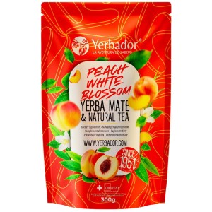 Yerba mate peach white blossom 300 g od YERBADOR