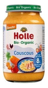 Warzywa z kurczakiem i kaszą kuskus od 8 m-ca demeter BIO 220 g (słoik) od HOLLE