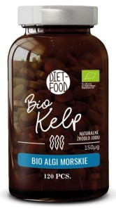 Algi morskie kelp BIO 120 tabletek od DIET FOOD
