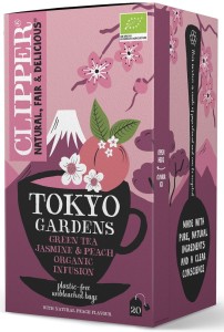 Herbata zielona jaśminowa o smaku brzoskwiniowym (tokyo gardens) BIO (20 x 2 g) 40 g od CLIPPER