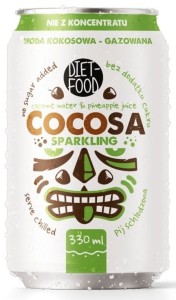 Woda kokosowa gazowana 330 ml od DIET FOOD