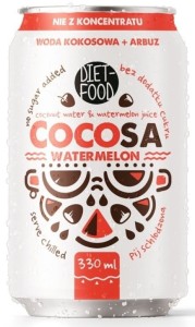 Woda kokosowa z sokiem z arbuza 330 ml od DIET FOOD