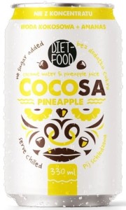 Woda kokosowa z sokiem z ananasa 330 ml od DIET FOOD