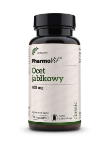 Ocet jabłkowy (400 mg) bezglutenowy 90 kapsułek od PHARMOVIT