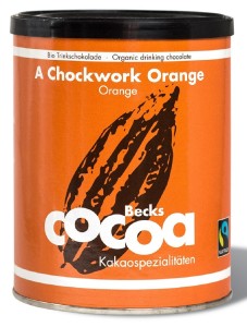 Czekolada do picia pomarańczowo imbirowa bezglutenowa BIO 250 g od BECKS COCOA