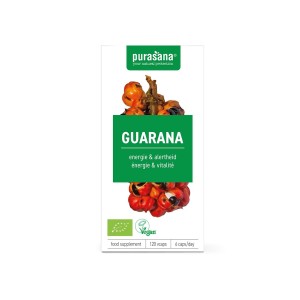 Guarana BIO (300 mg) 120 kapsułek od PURASANA