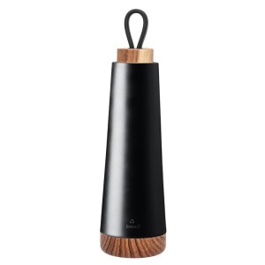 Butelka termiczna z silikonowym uchwytem czarna 500 ml od CHIC MIC