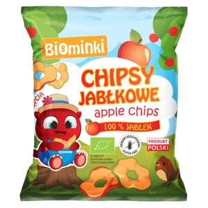 Chipsy jabłkowe bezglutenowe BIO 40 g od BIOMINKI