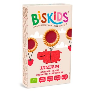Ciasteczka z nadzieniem truskawkowym margaretki BIO 100 g od BISKIDS