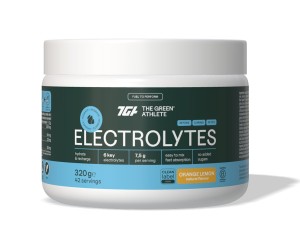 Elektrolity o smaku pomarańczy i cytryny bezglutenowe 320 g od THE GREEN ATHLETE