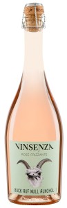 Wino bezalkoholowe frizzante różowe słodkie musujące BIO 750 ml od VINSENZA