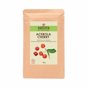 Zakwaszacz roślinny do ziół barwiących włosy acerola cherry ECO 50 g od SATTVA