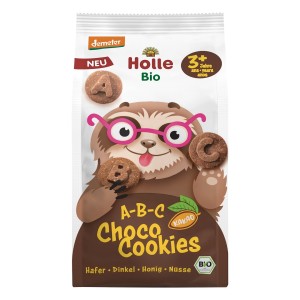 Ciasteczka kakaowo orzechowe literki abc od 3 roku demeter BIO 125 g od HOLLE