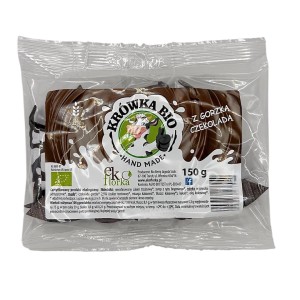 Krówki z czekoladą gorzką bezglutenowe BIO 150 g od EKOFLORKA