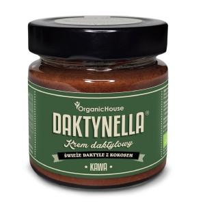 Krem kokos daktyle medjool kawa bezglutenowy BIO 190 g od ORGANICHOUSE