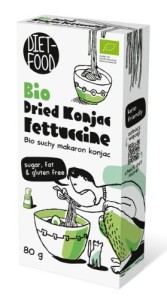 Makaron (suchy konjac) fettuccine bezglutenowy BIO 80 g od DIET FOOD
