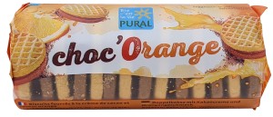 Ciastka markizy mini z kremem kakao pomarańcza BIO 85 g od PURAL