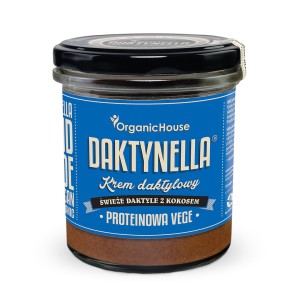 Krem proteinowy kokos daktyle medjool bezglutenowy BIO 280 g od ORGANICHOUSE