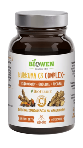 Kurkuma C3 complex+ bezglutenowa 60 kapsułek od BIOWEN