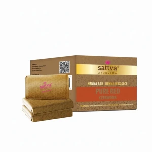 Henna czerwona w kostce ECO (3 x 80 g) 240 g od SATTVA