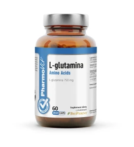 L-Glutamina (750 mg) bezglutenowa 60 kapsułek od PHARMOVIT