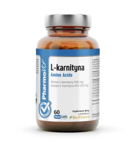 L-Karnityna bezglutenowa 60 kapsułek od PHARMOVIT