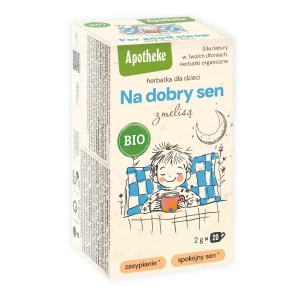 Herbatka dla dzieci na sen z melisą BIO (20 x 2 g) 40 g od APOTHEKE