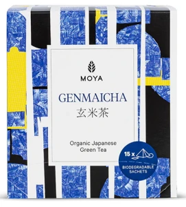Herbata zielona genmaicha japońska z prażonym ryżem BIO (15 x 1,5 g) 22,5 g od MOYA MATCHA