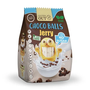 Kulki zbożowe kakaowe bez dodatku cukrów bezglutenowe 375 g od JERRY GLUTEN OUT