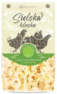 Makaron z jajami kury zielononóżki semolinowy fala BIO 250 g od BARTOLINI