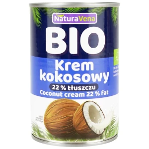 Krem kokosowy 22 % tłuszczu BIO 400 ml od NATURAVENA