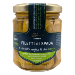 Miecznik filety w BIO oliwie z oliwek extra virgin 200 g od COMPAGNIA MEDITERRANEA