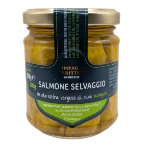 Łosoś atlantycki filety w BIO oliwie z oliwek extra virgin 200 g od COMPAGNIA MEDITERRANEA