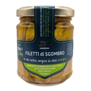 Makrela filety w BIO oliwie z oliwek extra virgin 200 g od COMPAGNIA MEDITERRANEA