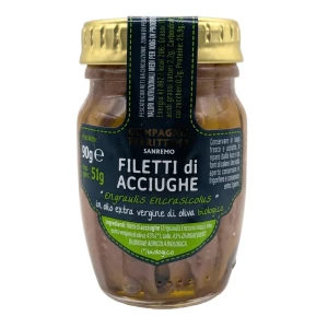Anchois sardele filety w BIO oliwie z oliwek extra virgin 90 g od COMPAGNIA MEDITERRANEA