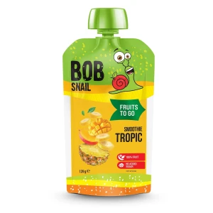 Smoothie banan ananas mango bez dodatku cukrów 120 g od BOB SNAIL