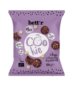 Ciastka z czekoladą i orzechami laskowymi bez dodatku cukrów bezglutenowe BIO 100 g od BETT'R