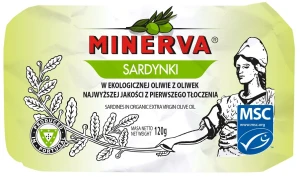 Sardynki MSC w BIO oliwie z oliwek extra virgin 120 g (85 g) od MINERVA