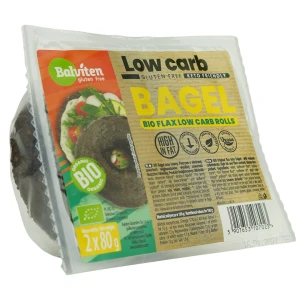 Bajgle lniane keto bezglutenowe BIO (2 szt.) 160 g od BALVITEN