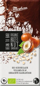 Czekolada mleczna z orzechami laskowymi BIO 80 g od MEYBONA