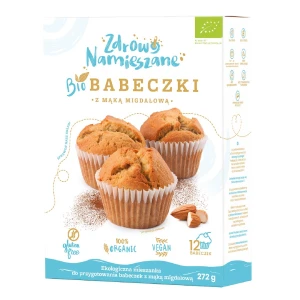 Mieszanka na babeczki z mąką migdałową bezglutenowa BIO 272 g od ZDROWO NAMIESZANE