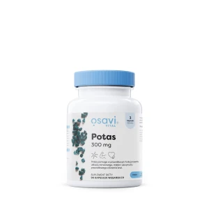 Potas (100 mg) bezglutenowy 90 kapsułek od OSAVI