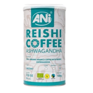 Kawa rozpuszczalna arabica z reishi i ashwagandha BIO 100 G od ANI
