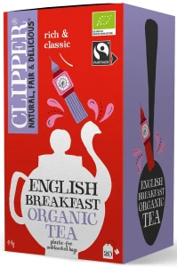 Herbata czarna english breakfast fair trade BIO (20 x 2,2 g) 44 G od CLIPPER