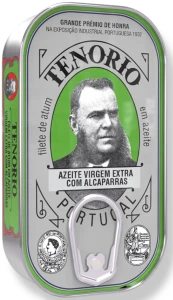 Tuńczyk płaty w oliwie z oliwek extra virgin z kaparami 120 G od TENORIO