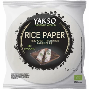Papier ryżowy bezglutenowy BIO (15 szt.) 150 G od YAKSO